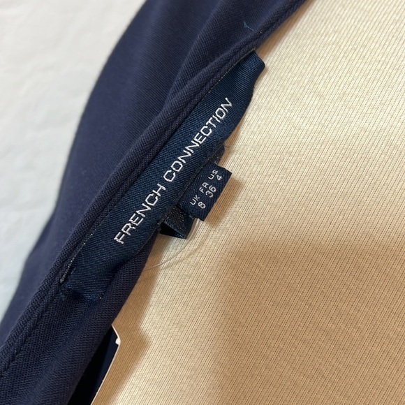 NWT French Connection Navy V-Neck Jumpsuit Size 4US - Picture 7 of 9
